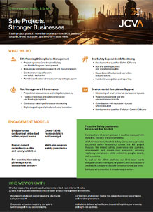 JCVA At A Glance - Environment, Health, and Safety